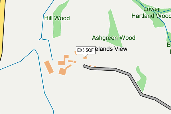 EX5 5QF map - OS OpenMap – Local (Ordnance Survey)