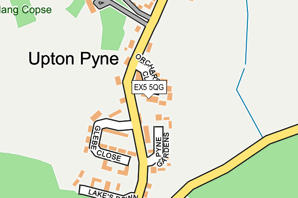 EX5 5QG map - OS OpenMap – Local (Ordnance Survey)