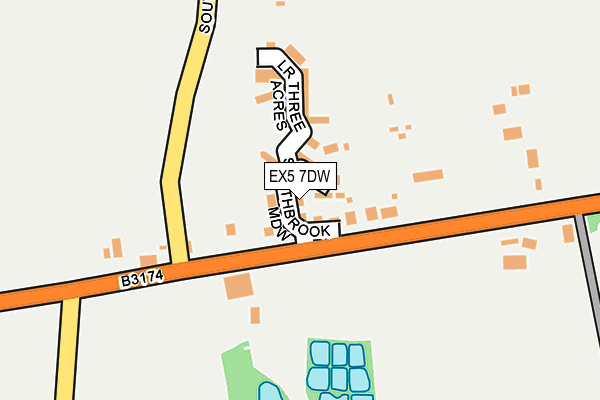 EX5 7DW map - OS OpenMap – Local (Ordnance Survey)