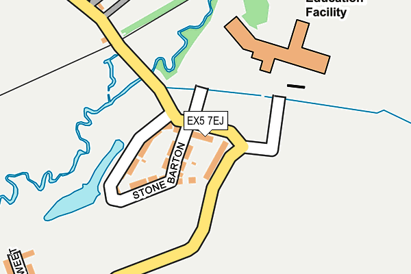 EX5 7EJ map - OS OpenMap – Local (Ordnance Survey)