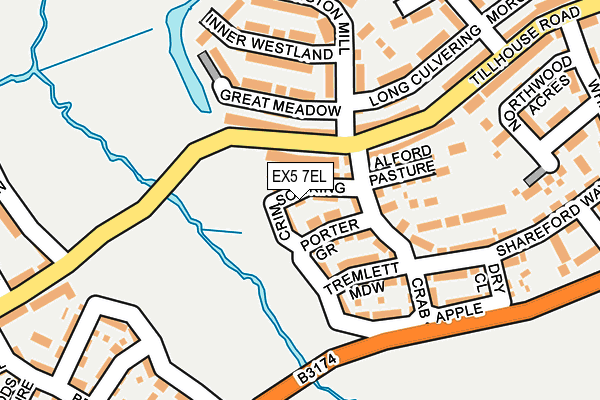 EX5 7EL map - OS OpenMap – Local (Ordnance Survey)