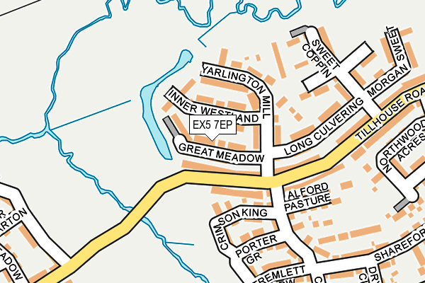 EX5 7EP map - OS OpenMap – Local (Ordnance Survey)