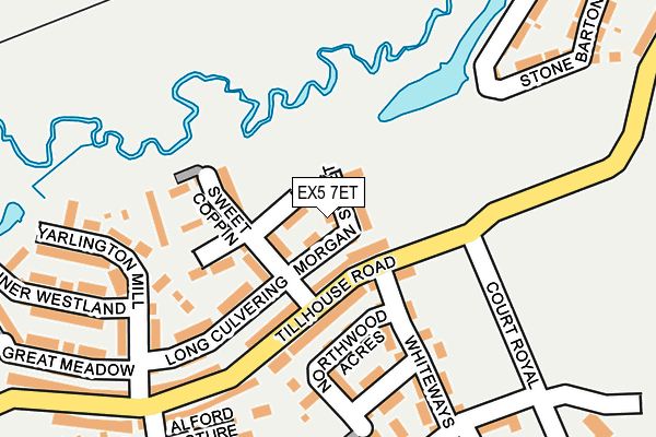 EX5 7ET map - OS OpenMap – Local (Ordnance Survey)