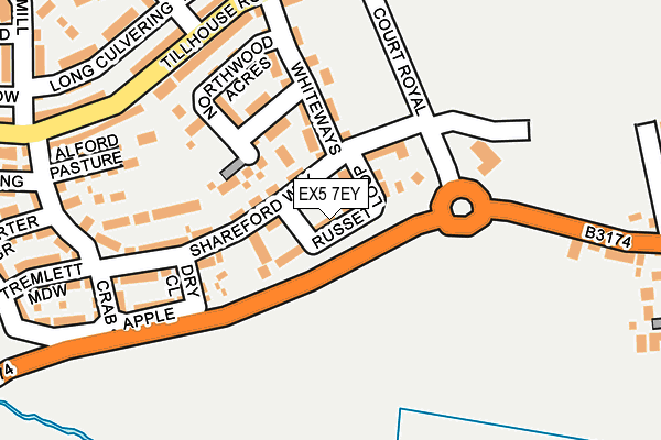 EX5 7EY map - OS OpenMap – Local (Ordnance Survey)