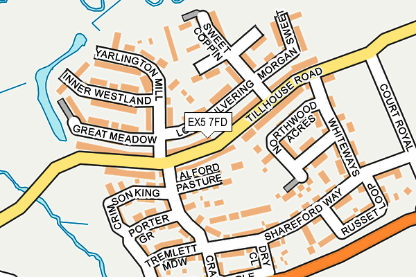 EX5 7FD map - OS OpenMap – Local (Ordnance Survey)