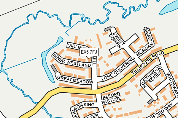 EX5 7FJ map - OS OpenMap – Local (Ordnance Survey)