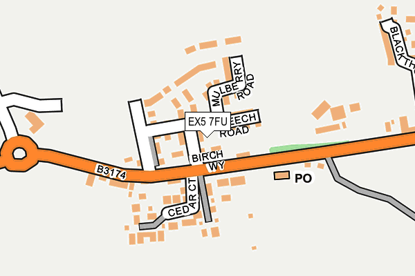EX5 7FU map - OS OpenMap – Local (Ordnance Survey)