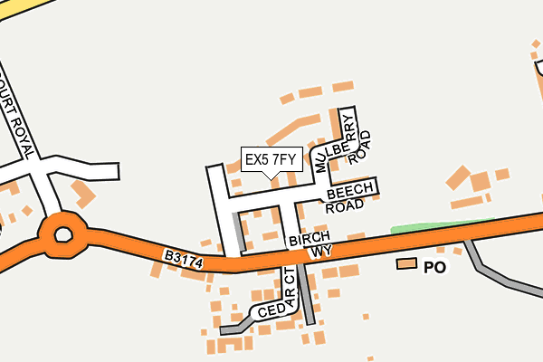 EX5 7FY map - OS OpenMap – Local (Ordnance Survey)