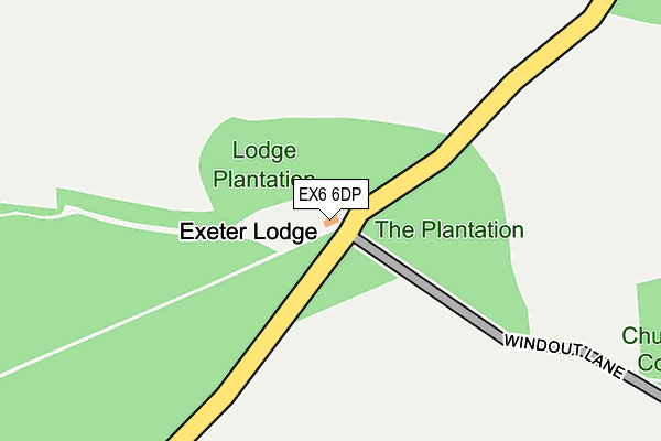 EX6 6DP map - OS OpenMap – Local (Ordnance Survey)