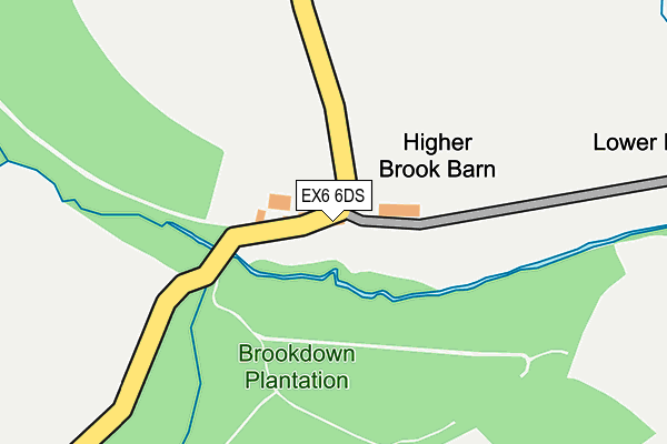 EX6 6DS map - OS OpenMap – Local (Ordnance Survey)