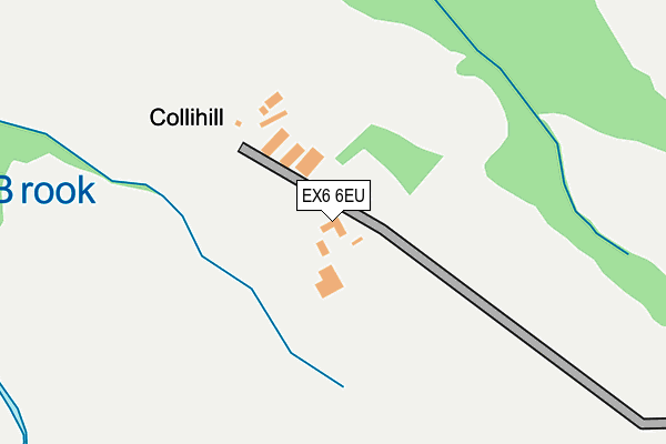 EX6 6EU map - OS OpenMap – Local (Ordnance Survey)