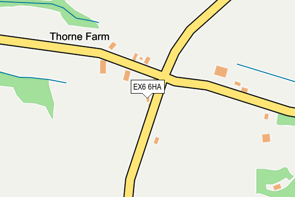 EX6 6HA map - OS OpenMap – Local (Ordnance Survey)