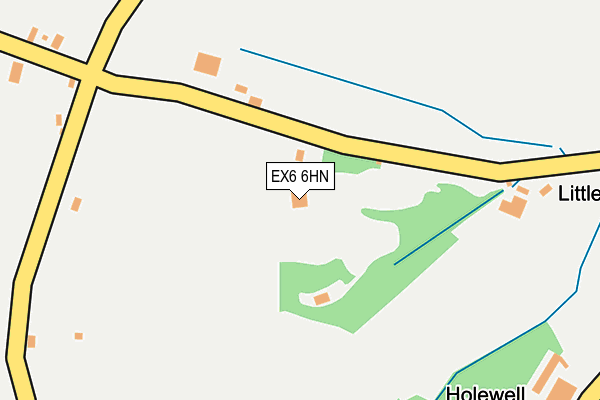 EX6 6HN map - OS OpenMap – Local (Ordnance Survey)