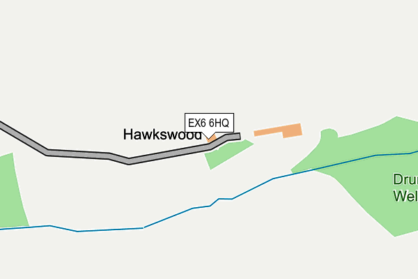 EX6 6HQ map - OS OpenMap – Local (Ordnance Survey)