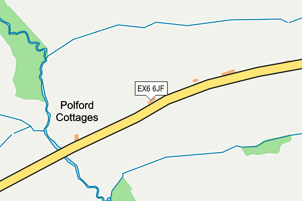 EX6 6JF map - OS OpenMap – Local (Ordnance Survey)