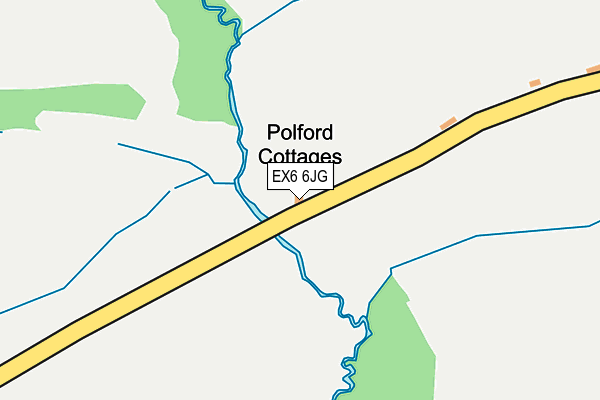 EX6 6JG map - OS OpenMap – Local (Ordnance Survey)