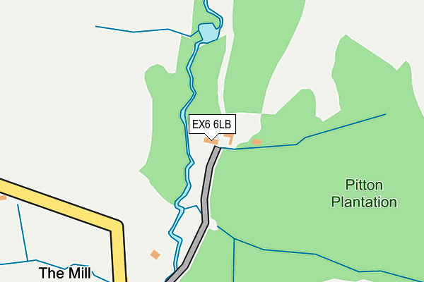 EX6 6LB map - OS OpenMap – Local (Ordnance Survey)