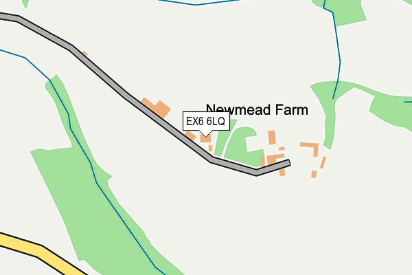 EX6 6LQ map - OS OpenMap – Local (Ordnance Survey)