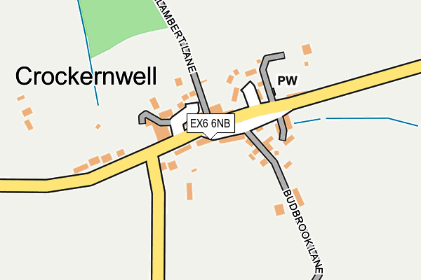 EX6 6NB map - OS OpenMap – Local (Ordnance Survey)