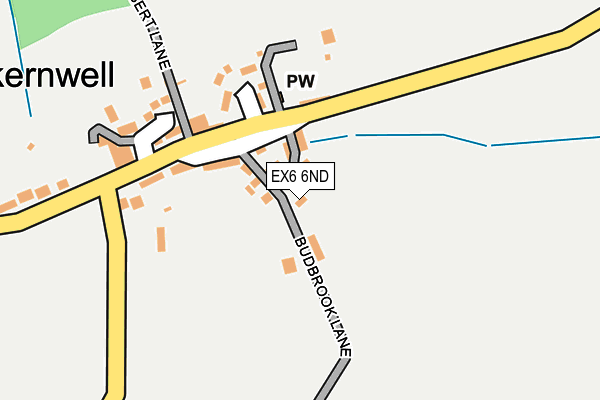 EX6 6ND map - OS OpenMap – Local (Ordnance Survey)