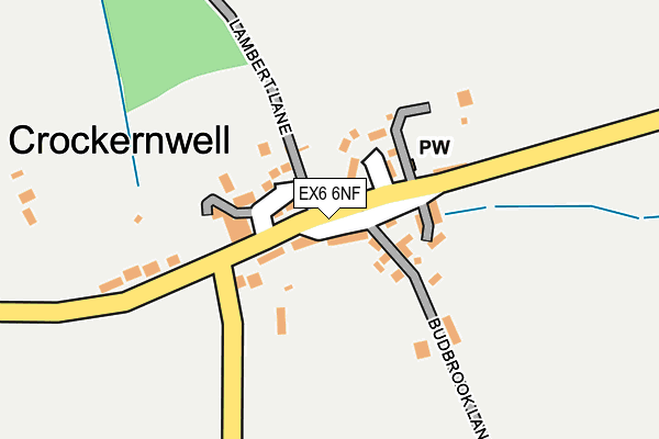 EX6 6NF map - OS OpenMap – Local (Ordnance Survey)