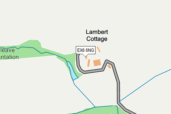 EX6 6NG map - OS OpenMap – Local (Ordnance Survey)