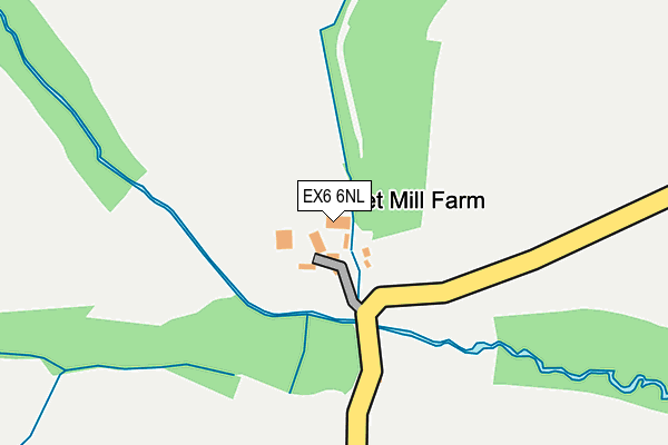 EX6 6NL map - OS OpenMap – Local (Ordnance Survey)