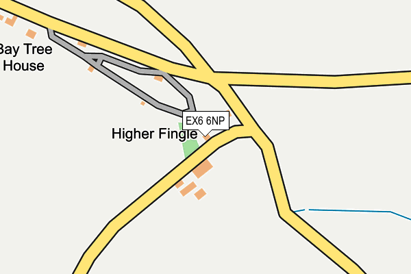 EX6 6NP map - OS OpenMap – Local (Ordnance Survey)