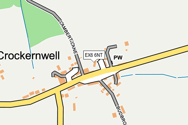 EX6 6NT map - OS OpenMap – Local (Ordnance Survey)