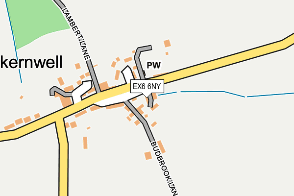 EX6 6NY map - OS OpenMap – Local (Ordnance Survey)