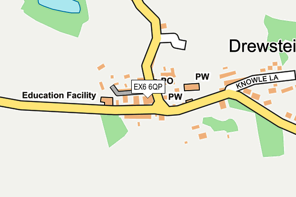 EX6 6QP map - OS OpenMap – Local (Ordnance Survey)