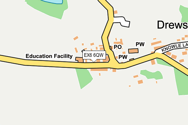 EX6 6QW map - OS OpenMap – Local (Ordnance Survey)