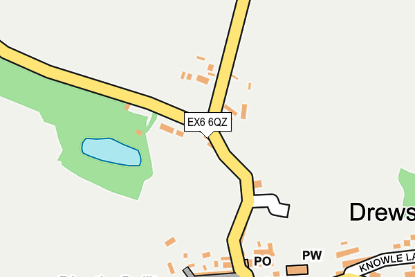 EX6 6QZ map - OS OpenMap – Local (Ordnance Survey)