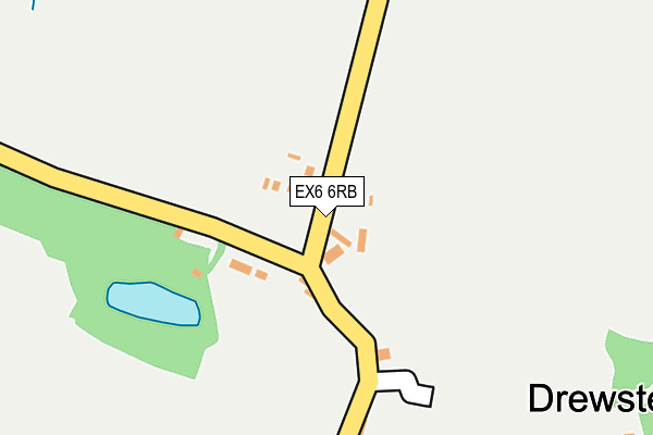 EX6 6RB map - OS OpenMap – Local (Ordnance Survey)