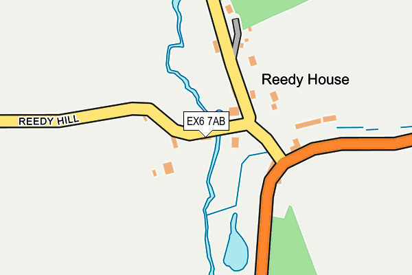 EX6 7AB map - OS OpenMap – Local (Ordnance Survey)