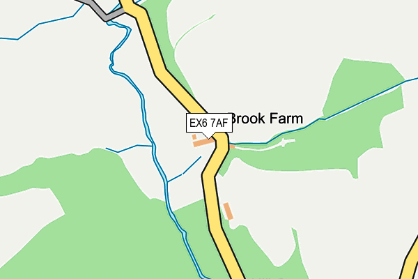 EX6 7AF map - OS OpenMap – Local (Ordnance Survey)