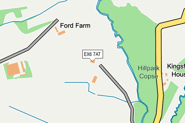 EX6 7AT map - OS OpenMap – Local (Ordnance Survey)