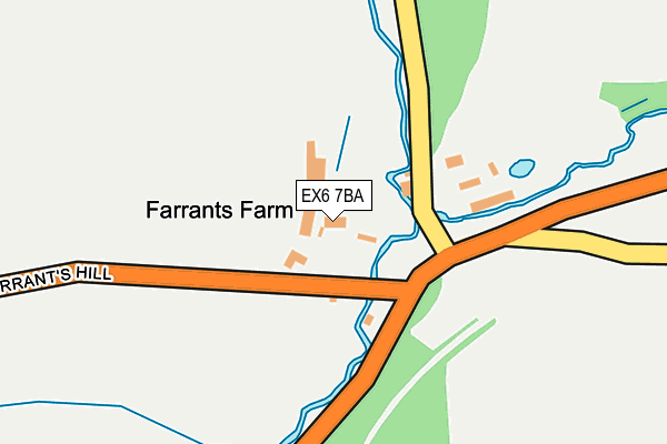 EX6 7BA map - OS OpenMap – Local (Ordnance Survey)