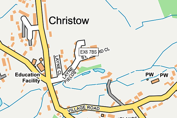 EX6 7BS map - OS OpenMap – Local (Ordnance Survey)