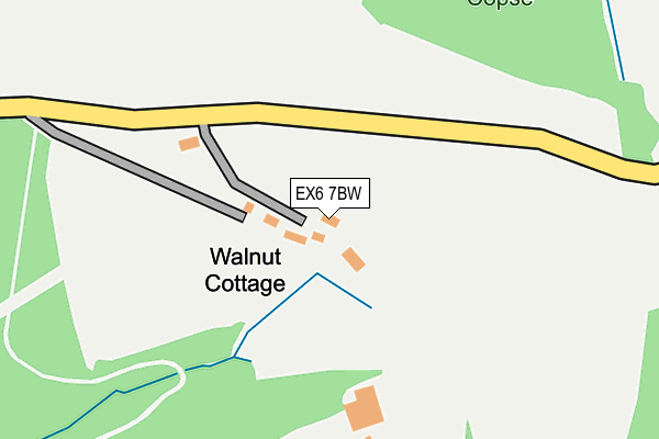 EX6 7BW map - OS OpenMap – Local (Ordnance Survey)