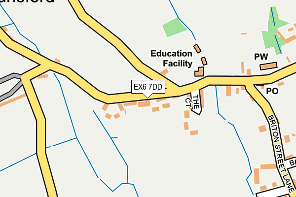 EX6 7DD map - OS OpenMap – Local (Ordnance Survey)