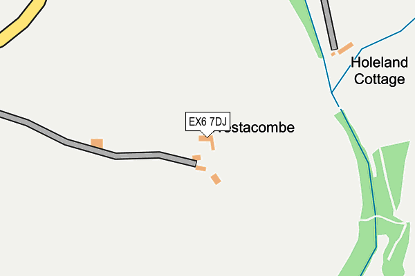 EX6 7DJ map - OS OpenMap – Local (Ordnance Survey)