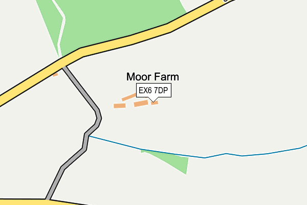 EX6 7DP map - OS OpenMap – Local (Ordnance Survey)