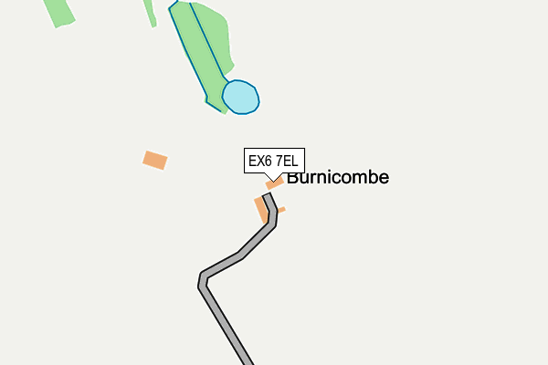 EX6 7EL map - OS OpenMap – Local (Ordnance Survey)