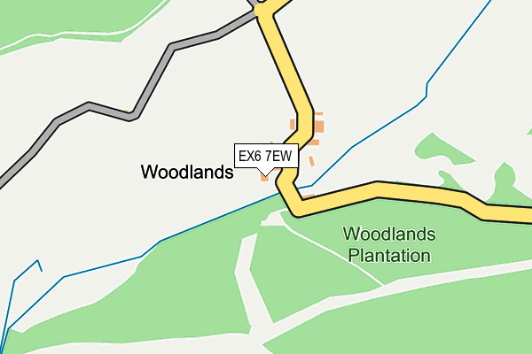 EX6 7EW map - OS OpenMap – Local (Ordnance Survey)