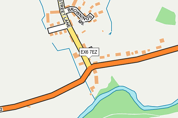 EX6 7EZ map - OS OpenMap – Local (Ordnance Survey)