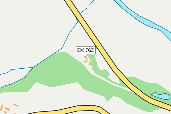 EX6 7GZ map - OS OpenMap – Local (Ordnance Survey)