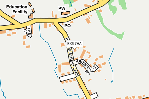 EX6 7HA map - OS OpenMap – Local (Ordnance Survey)