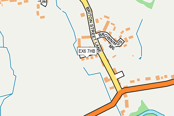 EX6 7HB map - OS OpenMap – Local (Ordnance Survey)