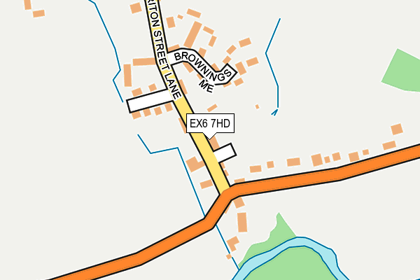 EX6 7HD map - OS OpenMap – Local (Ordnance Survey)